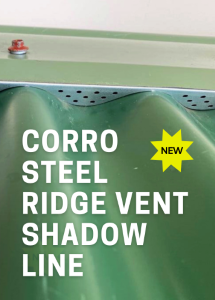 Corro Steel Ridge Vent Shadow Line