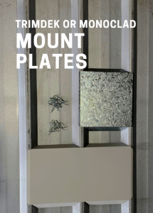 Trimdek or Monoclad mount plate